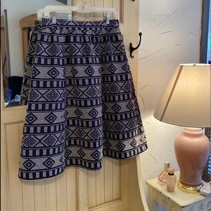 Fashion shoot navy ethnic print skirt never worn